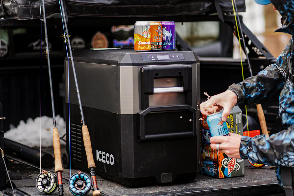 Dual Zone Wheeled Car Fridge With Cover-SILVER | ICECO 30L - Image 3