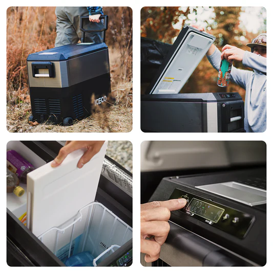 Dual Zone Wheeled Car Fridge With Cover-SILVER | ICECO 30L - Image 10