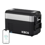 Dual Zone Wheeled Car Fridge With Cover-SILVER | ICECO 30L