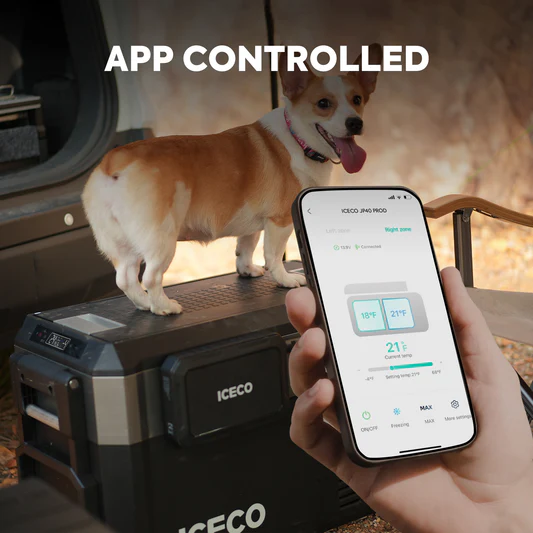 Dual Zone Wheeled Car Fridge With Cover-SILVER | ICECO 30L - Image 7