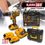 Kraftworld Akku-Schlagbohrmaschine 36 V 8AH.